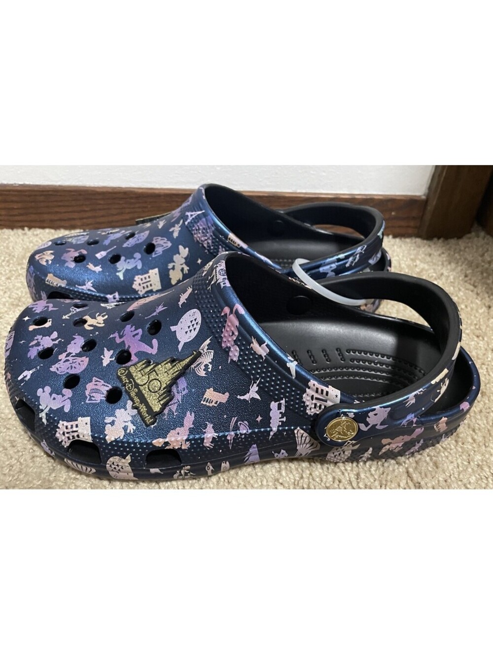 DISNEY PARKS CROCS Walt Disney World 50th Anniversary Grand Finale Clogs M8/W10